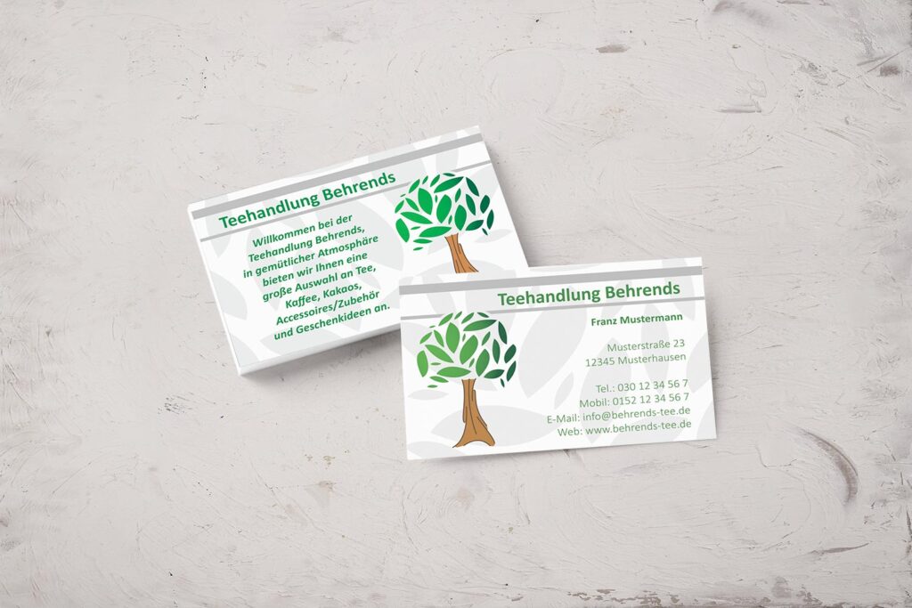 Design von Visitenkarten - Design of Businesscards