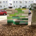 Graffiti - Blockdesign auf Verteilerkasten