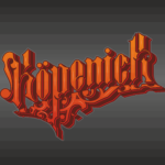 Schriftzug "Köpenick" - T-Shirtdesign - leuchtende Farben, Kontrast, Sockelornamente