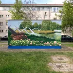 WEOK DESIGN DENNIS PAUL in Berlin - Graffiti Gartenanlage Blumen