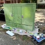 WEOK DESIGN DENNIS PAUL in Berlin - Graffiti Schmetterling Naturfarben