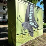 WEOK DESIGN DENNIS PAUL in Berlin - Kunstwerk Schmetterling und Blätter